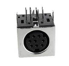 SVHS Socket Mount 8pin Nikel