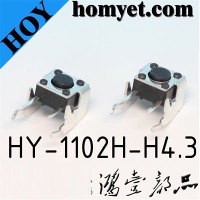 Tact Switch 4P 6x6x4.3mm Horizontal