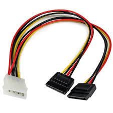 CABLE-268 Molex 4 pins-2 x Sata 15 pins