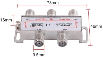 SPLITER 4way 2500Mhz
