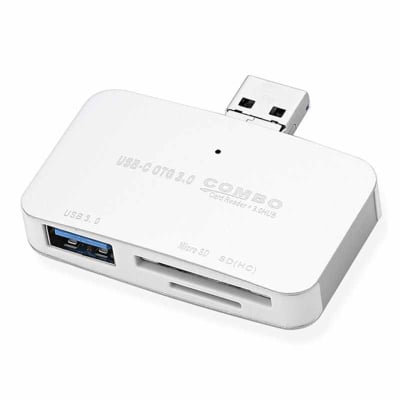 MEMORY CARD READER 3 IN 1 USB-C OTG COMBO USB 3.0