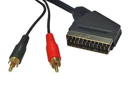 CABLE SCART-2RCA 5m