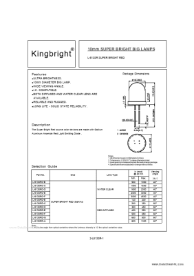 LED 10mm ΚΟΚΚΙΝΟ 813SRC/E