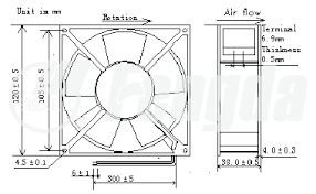 ΑΝΕΜΙΣΤΗΡΑΣ 120x120x38 FD1238A2HBL/Q