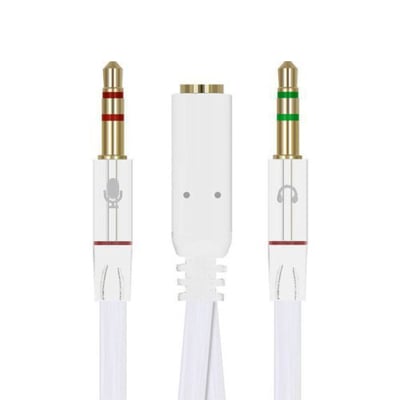 CABLE 3.5mm F to 2x3.5mm M