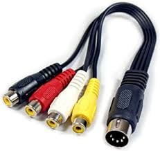 ΚΑΛΩΔΙΟ-302 5 DIN αρσενικό-4 RCA θηλυκό 0,2m