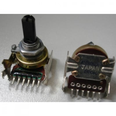 Potentiometer 2x100K line 6mm 7p