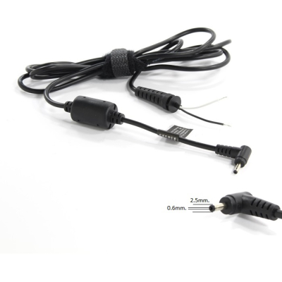 DC Cable For Laptop Adapter 2.5x0.6mm
