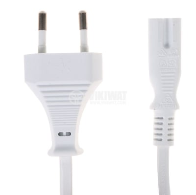 ΚΑΛΩΔΙΟ AC 2x0.75mm2 2m Λευκό