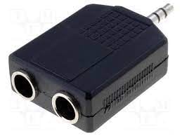 AC-013 3.5mm Mono Plug- 2x6.35mm