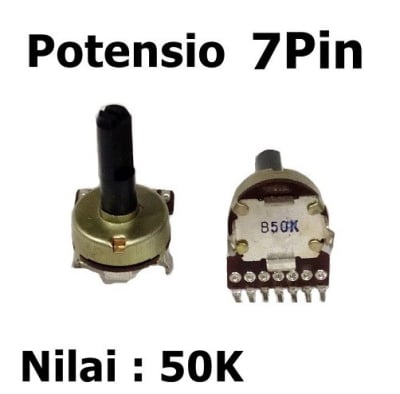 Potentiometer 1x50Kohm Long Arm 7pin