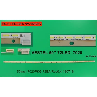Οπίσθιος φωτισμός LED 50 ιντσών 7020PKG 72EA ES-ELED-081
