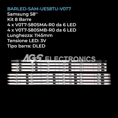 LED Backlight V0T7-580SMA-SMB set-8 LED1592-1593