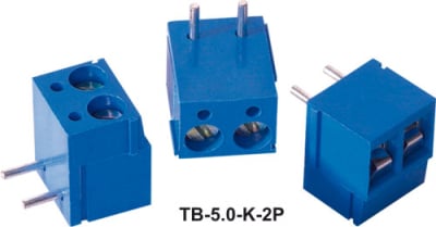 Υποδοχή πλακέτας 2 ακίδων TB-5.0-K-2P