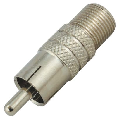 F CONNECTOR female TO RCA male