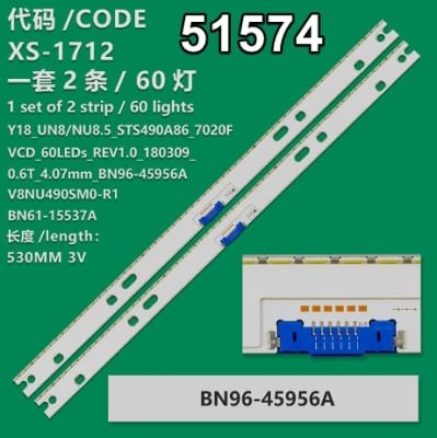 Led Backlight V8NU-490SM0-R1 set-2 eled1261