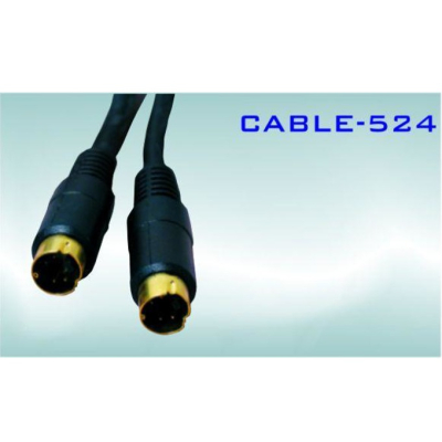 CABLE-524 2 X SVHS MALE 1.2m Nikel
