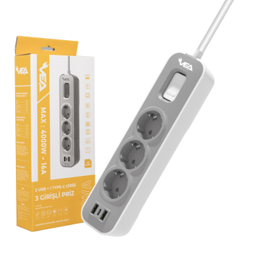 3 θύρες+2 USB+ 1 TYPE-C 1,5 μ. 22530