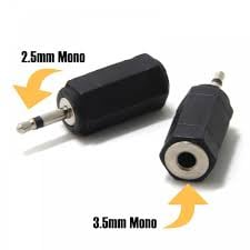AC-024 Mono 2.5 Jack to 3.5 socket