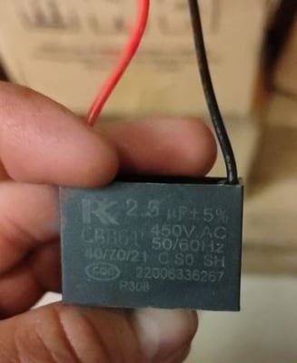 2.5UF 450VAC CBB61