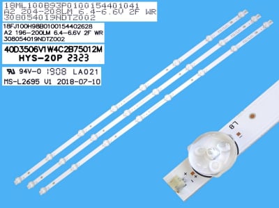 LED Backlight MS-L2695 V1 set-3pcs