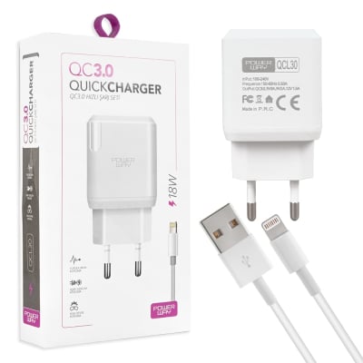 CHARGER Qcl30 Fast + Cable IPhone 22549