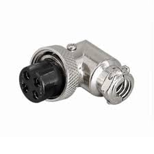 Σύνδεσμος αέρα GX16-6pin M16-6pin 90 μοίρες Fe 16mm