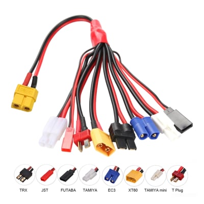 Charger Adapter Connector Splitter HTRC 8 in 1