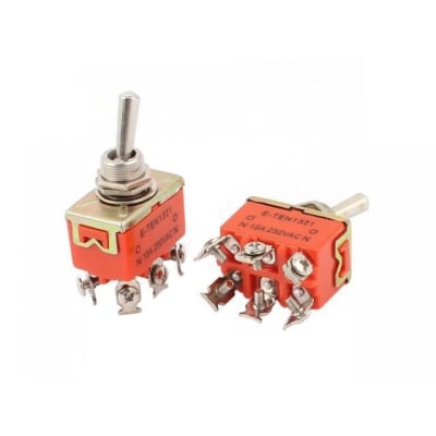 SWITCH CK KN3C-202A ON-ON 6pins E-TEN1321