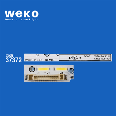 Λωρίδα διόδου 1br. Οπίσθιος φωτισμός LED V500HJ1-LE8-TREM02