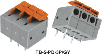 Υποδοχή πλακέτας 3 ακίδων TB-5-PD-3P/GY