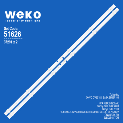 Κιτ φωτισμού LED HK32D06-ZC62AG-03 6S1 SET2