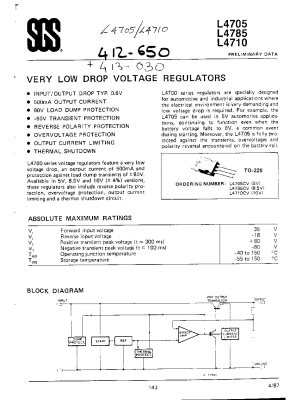Ολοκληρωμένο κύκλωμα L4705CV TO-220