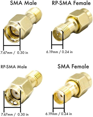 Αρσενική πρίζα SMA για RG58