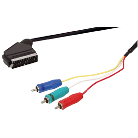 ΚΑΛΩΔΙΟ SCART - 3 ΕΙΣΟΔΟΙ RCA 5m SCART 68/5