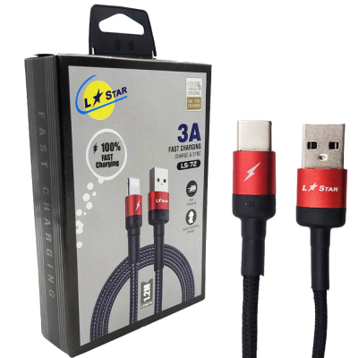 Καλώδιο USB σε TYPE-C 3A TC-1 υφασμάτινο