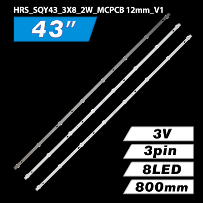 Led Backlight HRS_SQY43_3X8_2W ES-809 set3