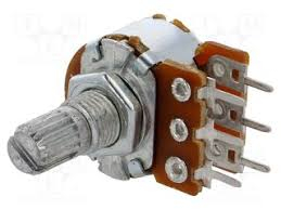 Potentiometer 2x100K lin 6mm STEREO