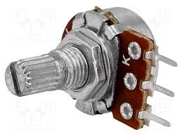 Potentiometer 1x100K lin 6mm MONO