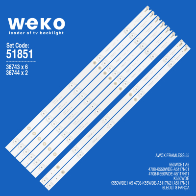 LED Backlight 4708-K550WDE-A5117N01 set-8