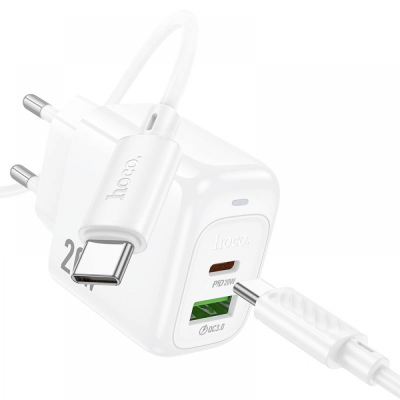 ΠΡΟΣΑΡΜΟΓΕΑΣ 1xUSB 1xTYPE-C PD-20W+QC3.0A ΚΑΛΩΔΙΟ τύπου c