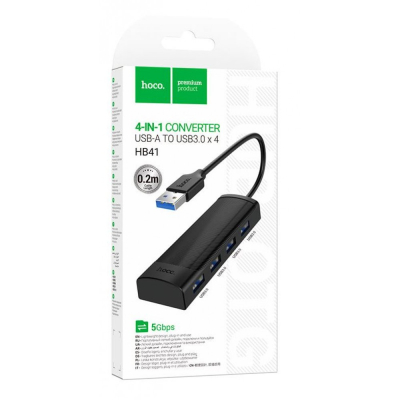 Προσαρμογέας USB HUB 4 σε 1 USB3.0 5GB/s