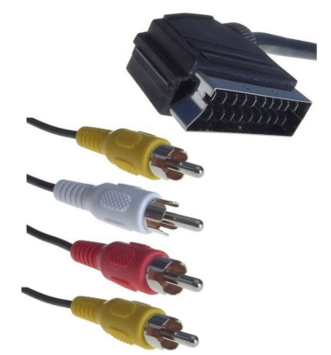 Καλώδιο SCART αρσενικό σε SVHS+4 RCA