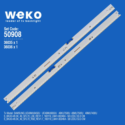 Σετ οπίσθιου φωτισμού LED S_6KU6.4/6.5K_49_SFL70_L58