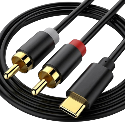 Καλώδιο USB TYPE-C σε 2 x RCA αρσενικό 29963 2m