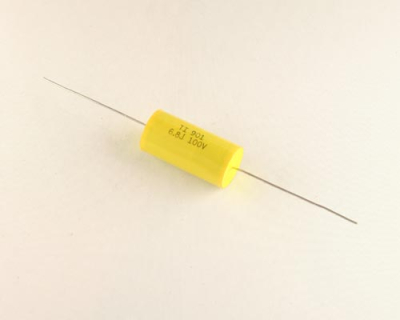 Πυκνωτής πολυεστερικής μεμβράνης 6.8UF 100V ΑΞΟΝΙΚΟΣ