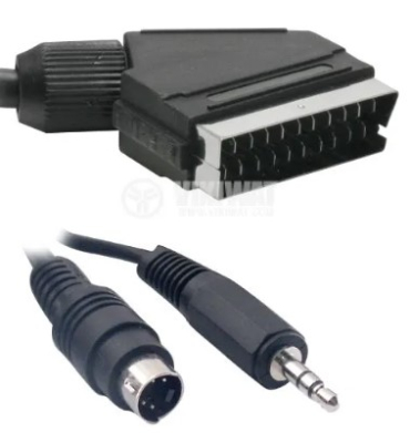 Καλώδιο, SCART αρσενικό - SVHS αρσενικό + ήχος 3,5mm αρσενικό