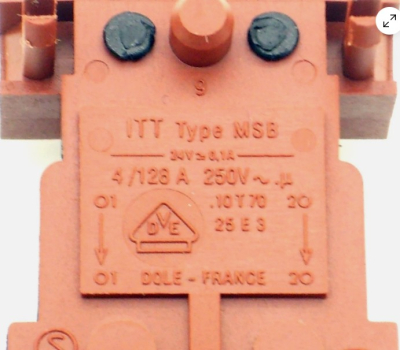 Πρόβλημα για την τηλεόραση Τύπος ITT MSB Netzschalter 4A/250V