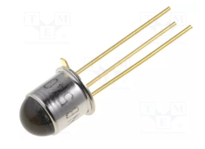 Φωτοτρανζίστορ BPW77NB; TO-18; THT; 850nm; 70V; 20°; Φακός: διαφανής