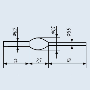 Φωτοδίοδοι AL103A AL103А 950nm 0,6mW